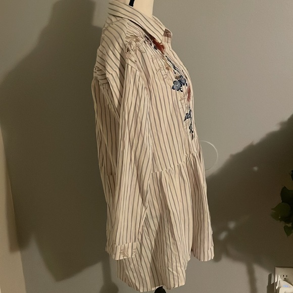 JOHNNY WAS WORKSHOP EMBROIDERED SHIRT BOHO CHIC. - Picture 3 of 10